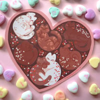 Image 1 of Chocolate box sticker sheet