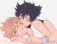 Image 2 of Kingdom Hearts VanVen Cozy Kiss 8.5"x11" Print
