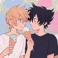 Image 1 of Kingdom Hearts VanVen Ice Cream 8.5"x11" Print