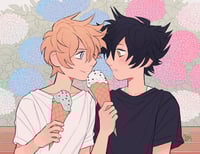 Image 2 of Kingdom Hearts VanVen Ice Cream 8.5"x11" Print