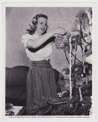 Image 1 of Deanna Durbin Original Christmas Holidays Photograph (1944) by Freulich 