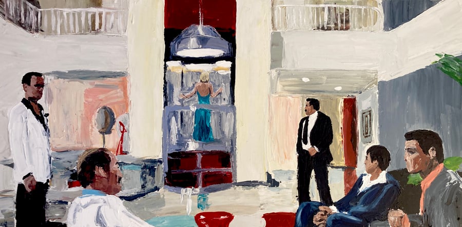 Image of “Elviras entrance” original on canvas
