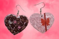 Pretty pink chocolates earrings 