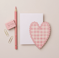 Pink Heart Mini Card