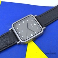 Image 1 of 1985 Seiko Avenue Quartz 'Dark Tank' Black Dress Watch (7431-5480)