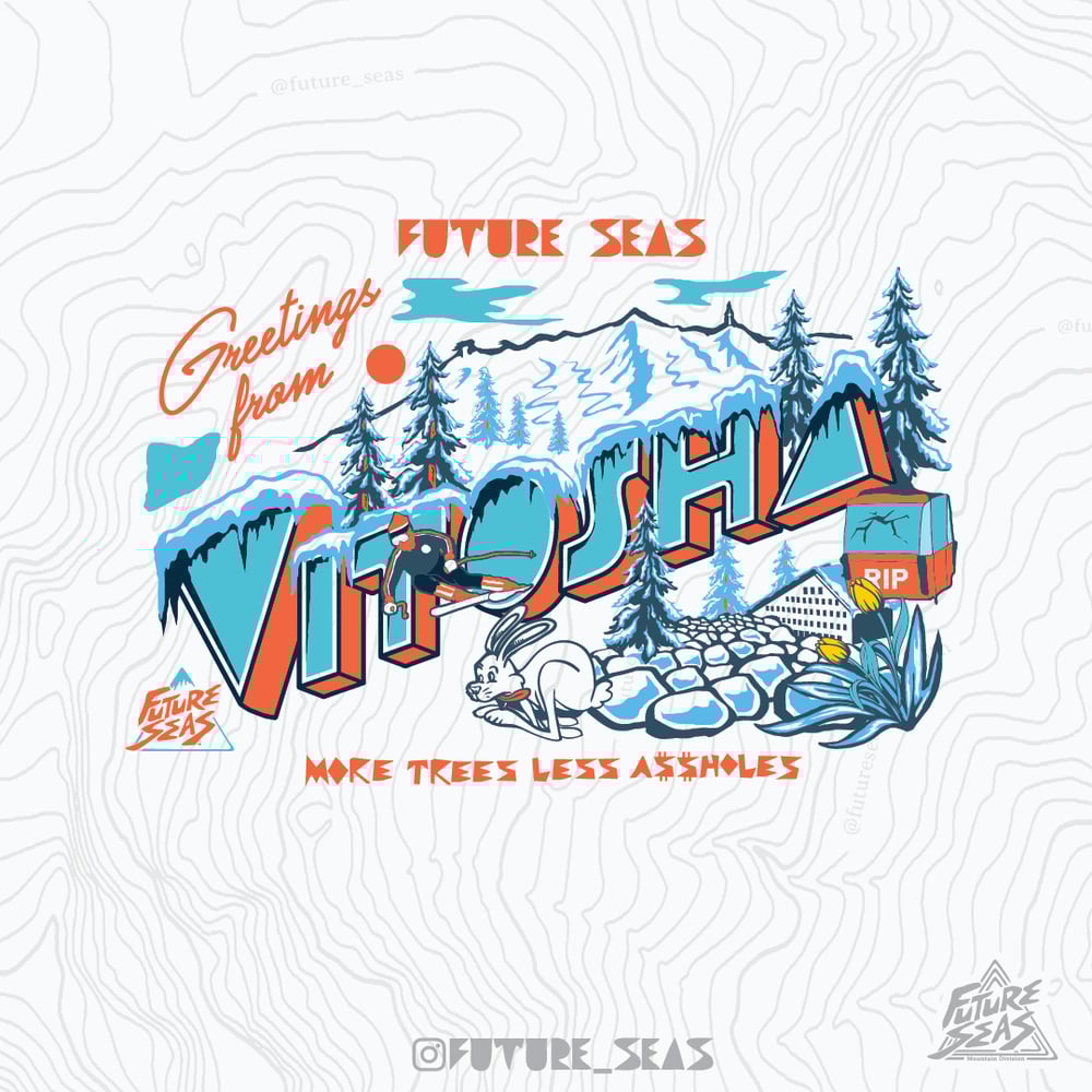 Image of Vitosha Post Card T-SHIRT AND LONG SLEEVE T SHIRT