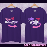 Image 2 of Matching Waifu Husbando Shirts (LGBT combo options)