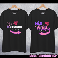 Image 1 of Matching Waifu Husbando Shirts (LGBT combo options)
