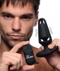 Image 1 of 7X Vibrating Hollow Silicone Anal Plug