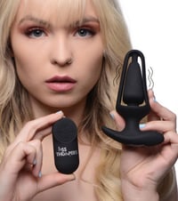 Image 2 of 7X Vibrating Hollow Silicone Anal Plug