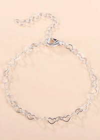 Image 1 of HEART LINKED BRACELET