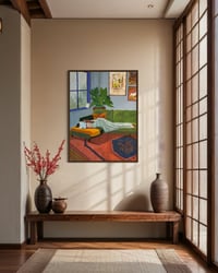 Image 3 of Book by the window - original painting