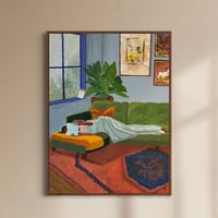 Image 1 of Book by the window - original painting