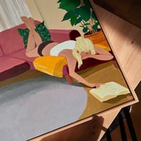 Image 3 of Lazy book - original painting