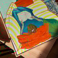Image 2 of Yellow stripes - original painting