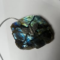 Image 4 of Gold/Silver Moth Necklace