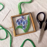 Image 4 of Framed Embroidered Bluebells Keepsake