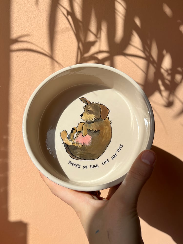 Image of hand painted pet bowls