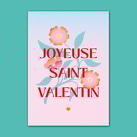 Image 1 of Carte Joyeuse Saint-Valentin - rouge