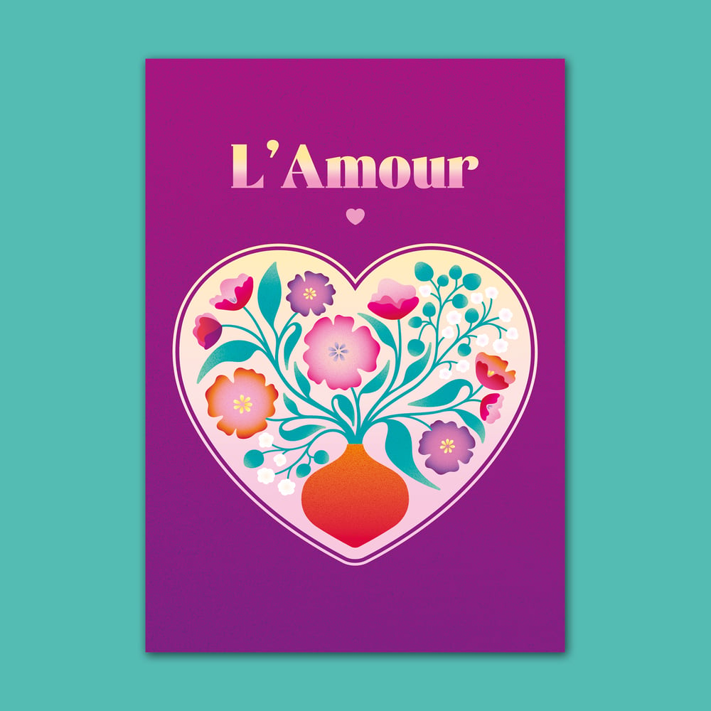 Image of Carte L'Amour - violet