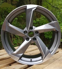 19" TTRS TWIST A9 STYLE ALLOY WHEELS FITS AUDI 5X112 ET45 SATIN GUNMETAL MF