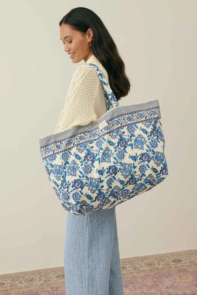 Image of Tote Bag Beverly  Blue Lobelia 