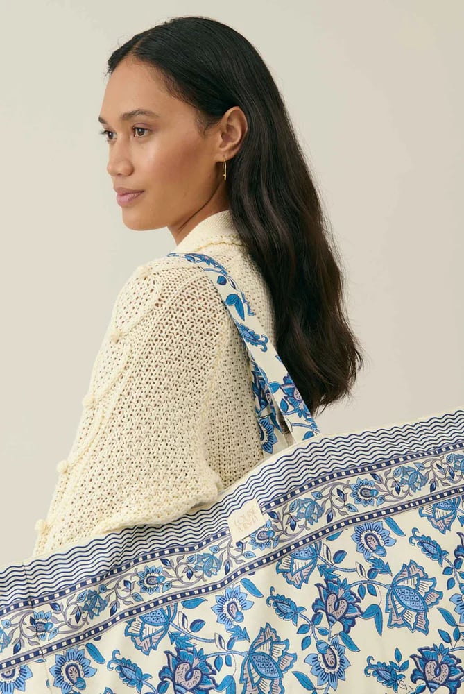 Image of Tote Bag Beverly  Blue Lobelia 
