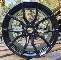 18" RS3 STYLE ALLOY WHEELS FITS FORD ET45 5X108 BLACK