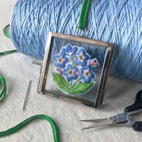 Image 5 of Framed Embroidered Forget-me-not Keepsake