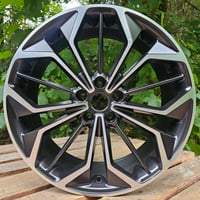 19" ST4 STYLE ALLOY WHEELS FITS FORD ET40 5X108 BLACK MACHINED FACE