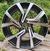 18" CLUBSPORT STYLE ALLOY WHEELS FITS 5X112 ET45 BLACK MACHINED FACE