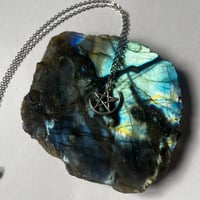 Image 2 of Silver Pentagram Necklace