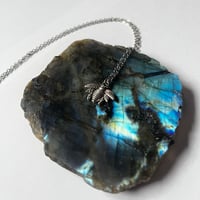 Image 1 of Silver Bee Necklace
