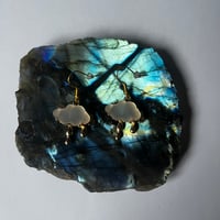Image 3 of Gold Rain Cloud Earrings