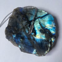 Image 1 of Silver Feather Necklace