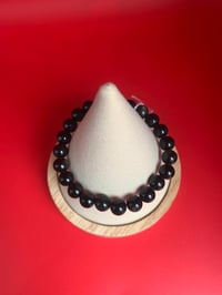 Image 3 of BRACELET OBSIDIENNE DORÉE