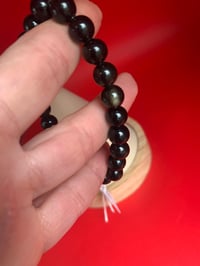 Image 2 of BRACELET OBSIDIENNE DORÉE