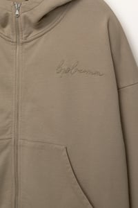 Image 2 of KAKI ZIP UP HOODIE