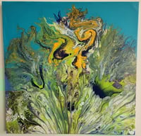 Poseidon's Peacock 20x20"