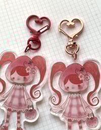 Image 3 of Sweet Strawberry Acrylic keychain
