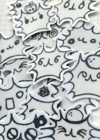 Image 1 of Wierd Thing Matte Sticker set (Matte + Clear available!)