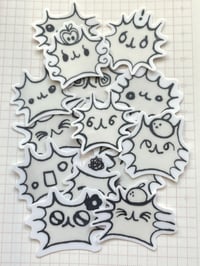 Image 2 of Wierd Thing Matte Sticker set (Matte + Clear available!)