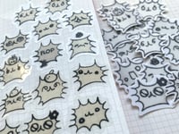 Image 3 of Wierd Thing Matte Sticker set (Matte + Clear available!)