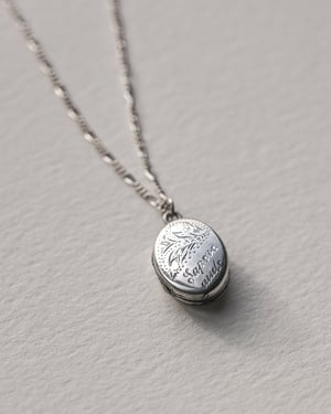 Image of *SALE - WAS £185* hand engraved silver locket