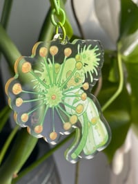 Image 2 of Bacteria Dandelion Girl Acrylic keychain 