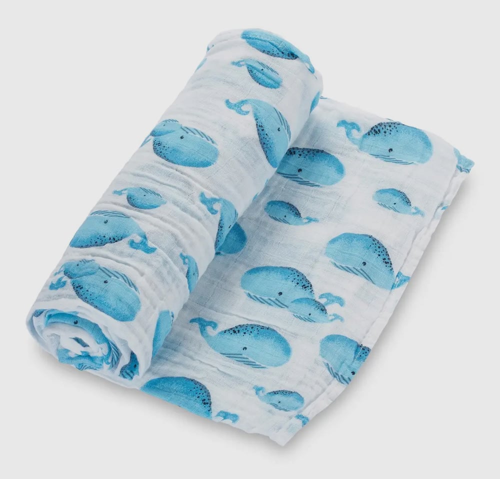 Image of Whale Swaddle Blanket