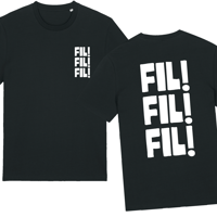 Image 1 of FIL! FIL! FIL! TEE - BLACK