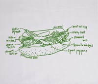 Image 2 of Chicago Hot Dog Tea Towel 