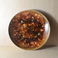 Image 3 of mottled amber shallow bowl