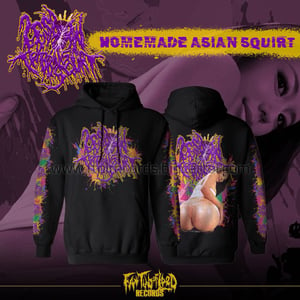 Image of *PREORDER* Officially Licensed Lesbian Tribbing Squirt "Homemade Asian Squirt" Hoodies!!